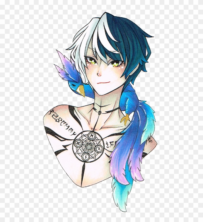 Necromancer By Cheese Cake Panda - Male Anime Necromancer Clipart