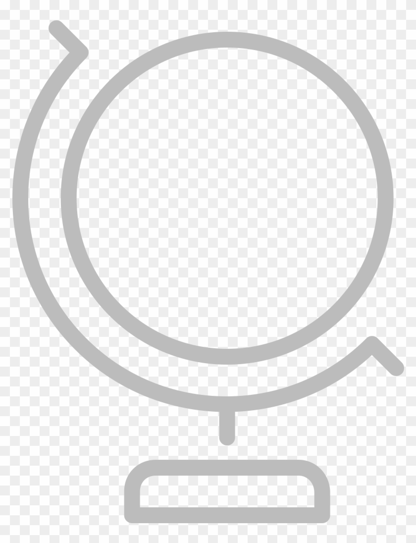 Line Style Icons Globe - Circle Clipart
