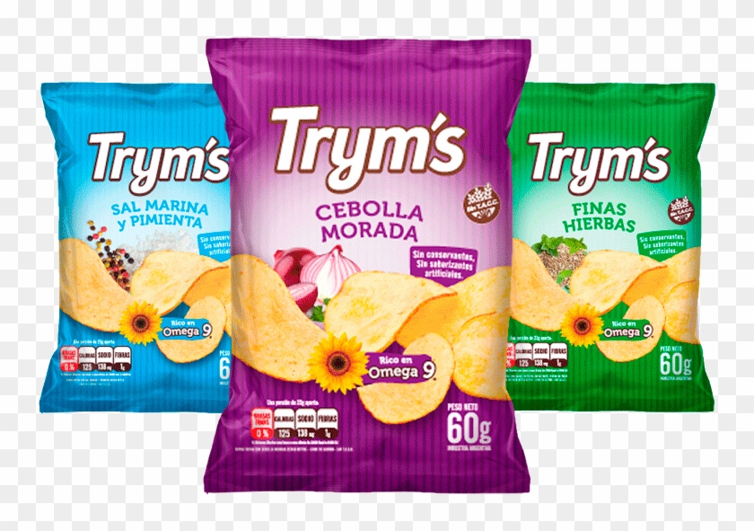 Papas Fritas Sin Tacc Mix 3 Sabores 60 Gr - Papas Fritas Moradas Clipart