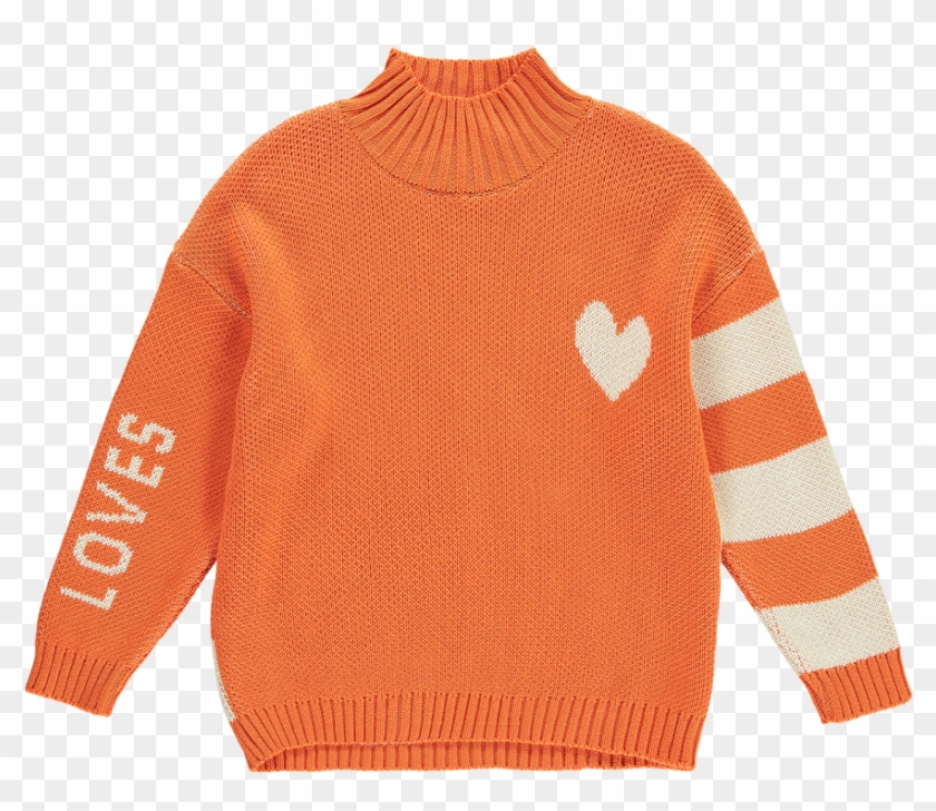 Beau Loves Knit Oversized Jumper High Neck Loves & - Sweater Clipart #5967881