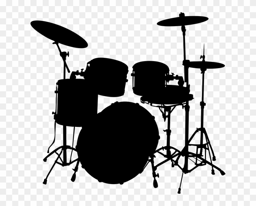 Audio, Aural, Cymbals, Drums, Ears, Hearing, Instrument - Drum Set Clipart - Png Download