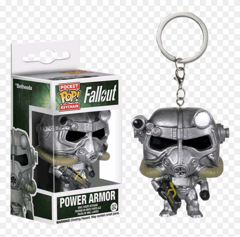 Power Armor Pocket Pop Vinyl Keychain - Funko Pop Fallout Keychain Clipart