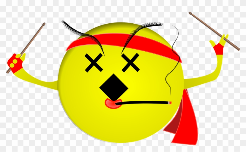 Smiley Drummer Drums Sheet Music Png Image - Smiley Drummer Clipart #5968286