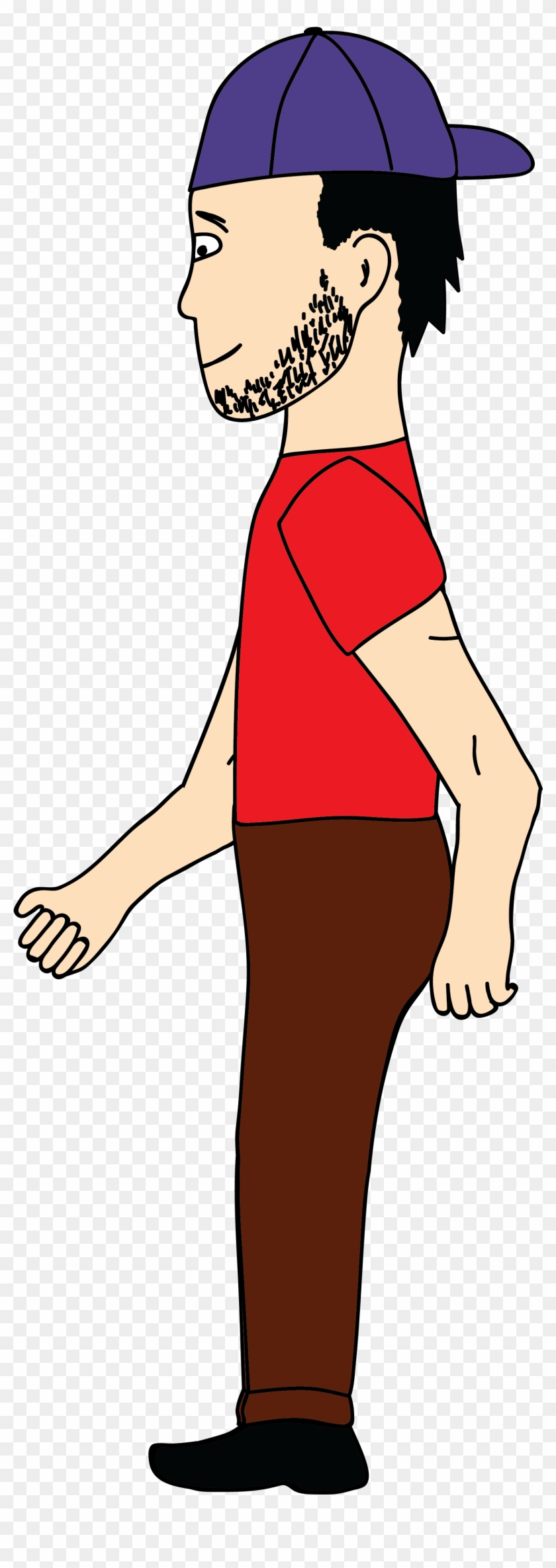 This Is My Character Once I Had Scaled The Front And - 2d Character Side View Clipart
