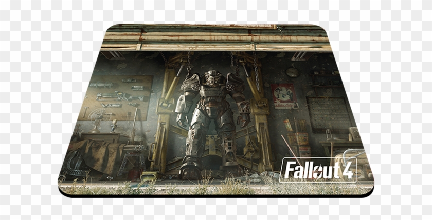 Qck Fallout 4 Garage - Steelseries Fallout Mouse Pad Clipart #5968535
