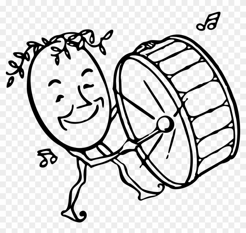 This Free Icons Png Design Of Freaky Egg Drummer - Drums Clipart