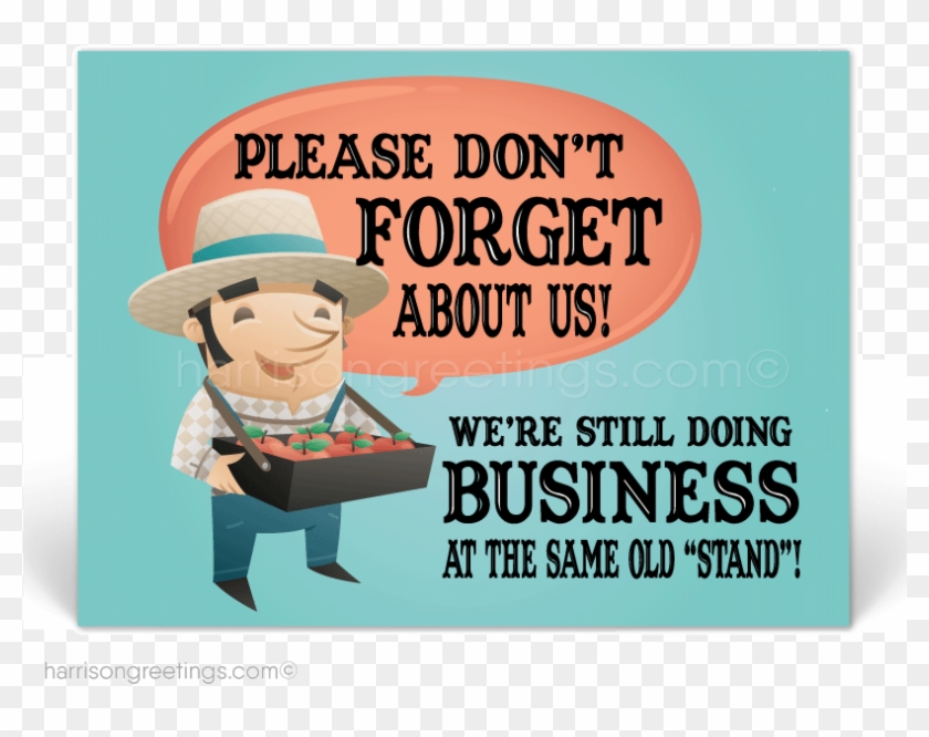 "don't Forget About Us" Business Postcards - Don T Forget About Us Clipart #5968764