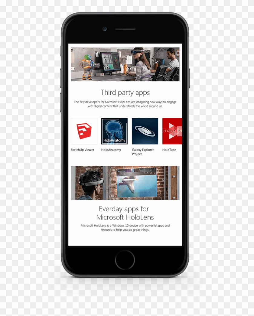 Hololens Mobile Layout - Sketchup Clipart