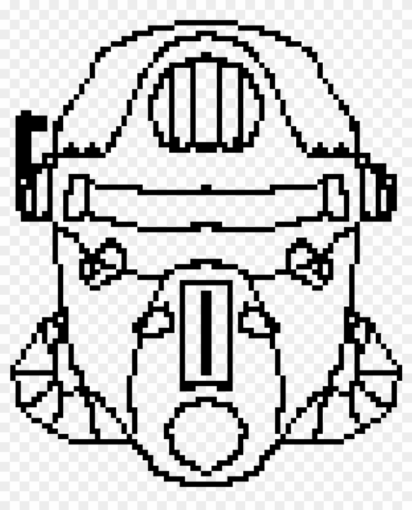 T51 Power Armor - Drawing Clipart