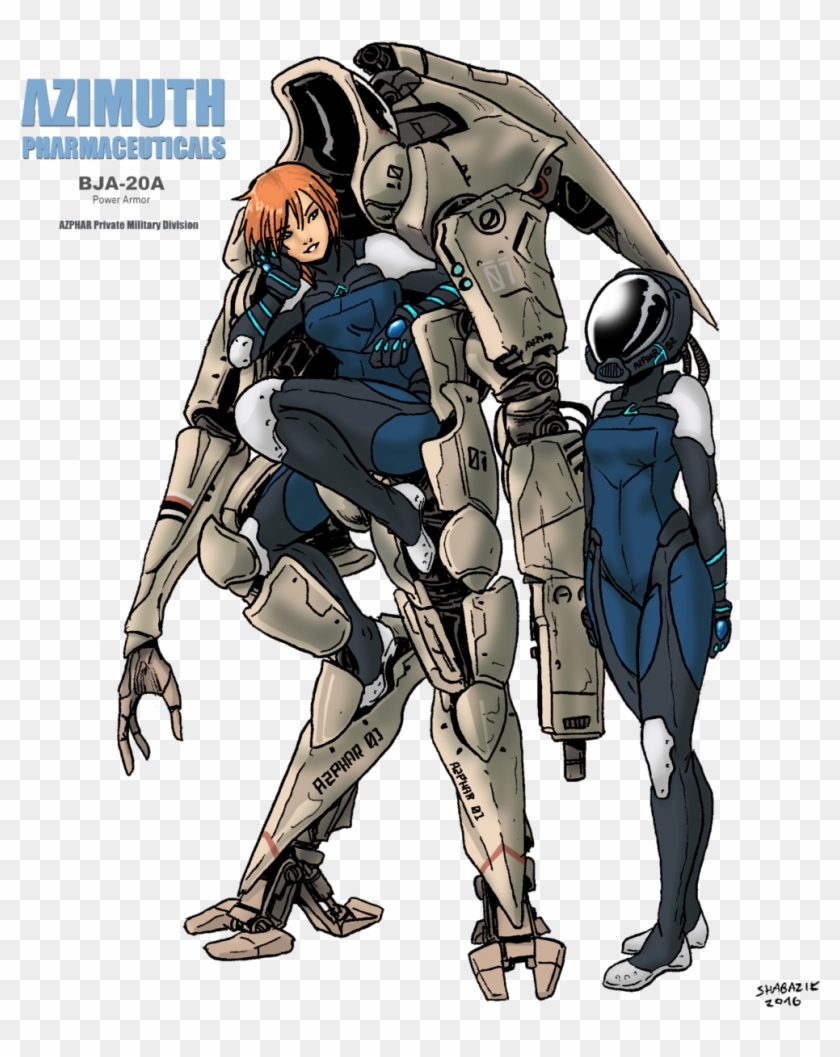Power Armor Bja - Mecha Clipart #5968858