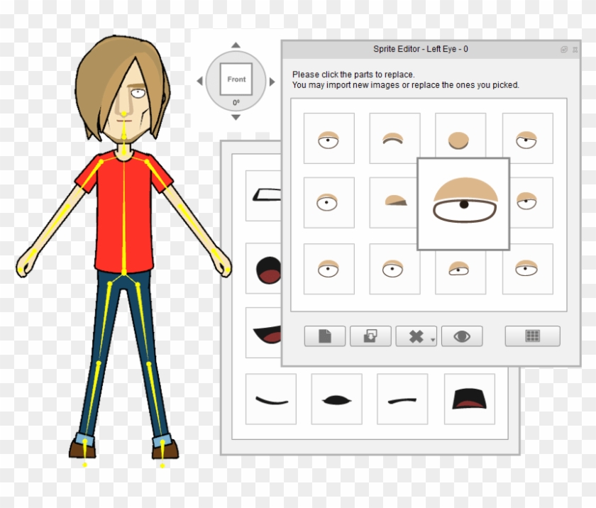 Crazytalk Animator 2 Features 2d Animation Software - 2d Character Maker Clipart