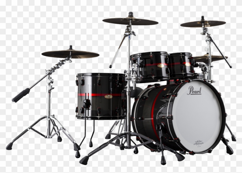 Custom Handmade Drums - Pearl Masterworks Drum Kit Clipart
