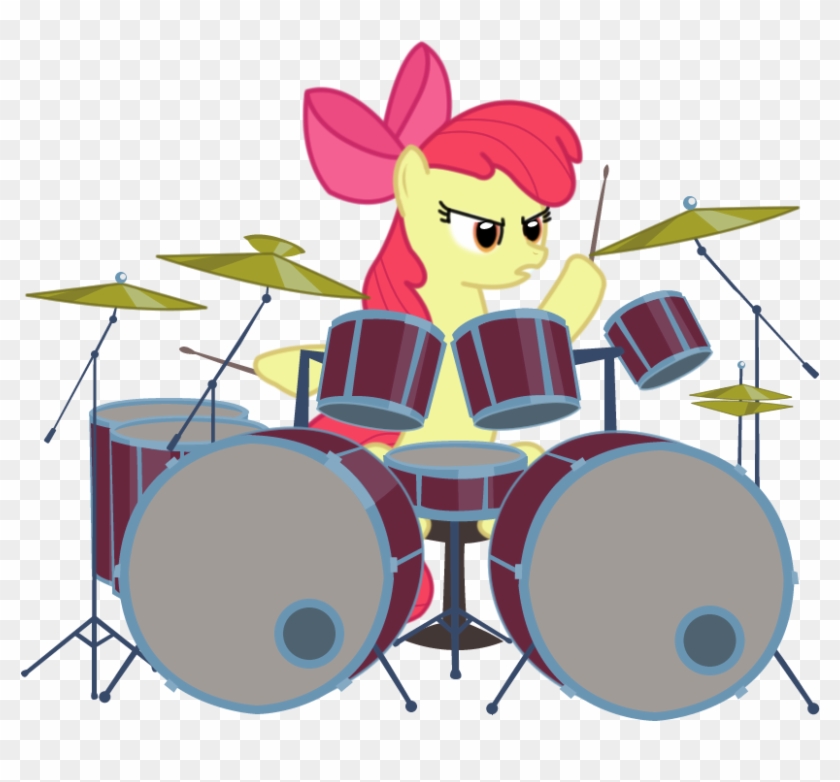 Apple Bloom, Artist - Drums Cartoon Png Clipart