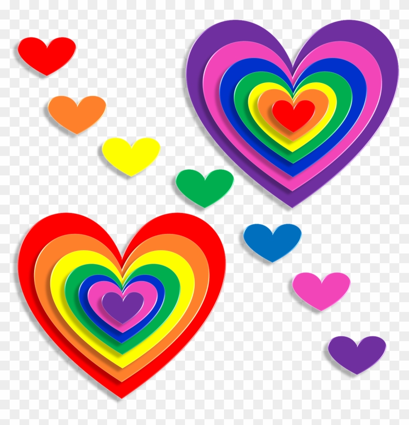 Don't Forget - Imagenes De Muchos Corazones De Colores Clipart