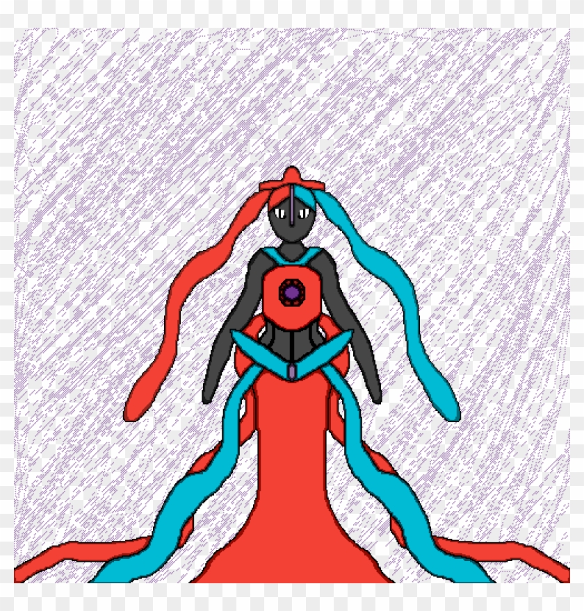 Femenine Deoxys - Illustration Clipart