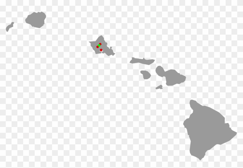 Superfund Sites In Hawaii - Hawaii Map Black And White Clipart