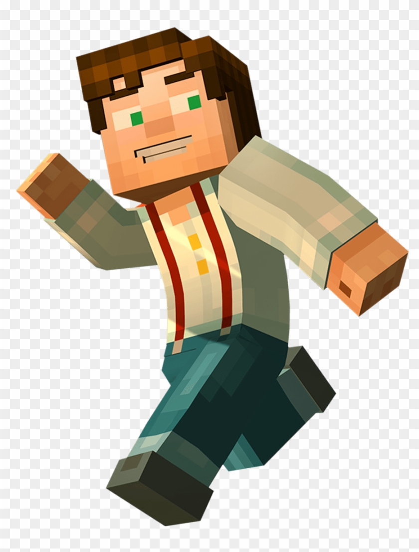 Story Mode / A Present Idea From The @nytimes 2015 - Minecraft Story Mode Render Clipart