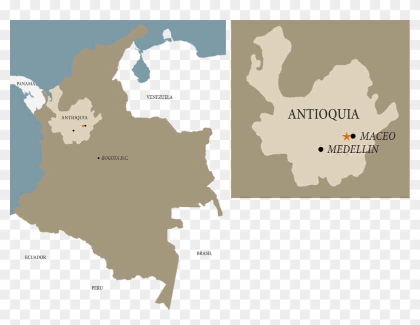 Find Us With Google Maps - Colombia Country Map Flag Clipart