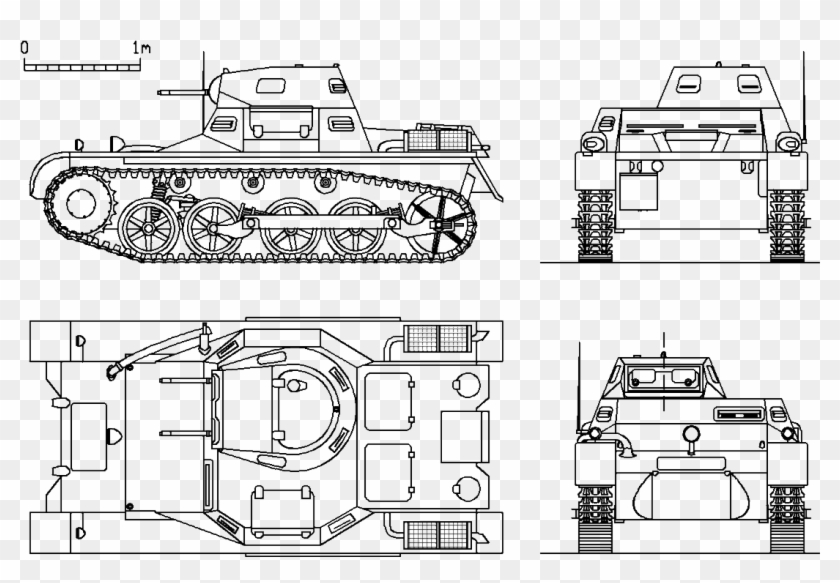Panzer I A Plans - Plans Clipart #5971561