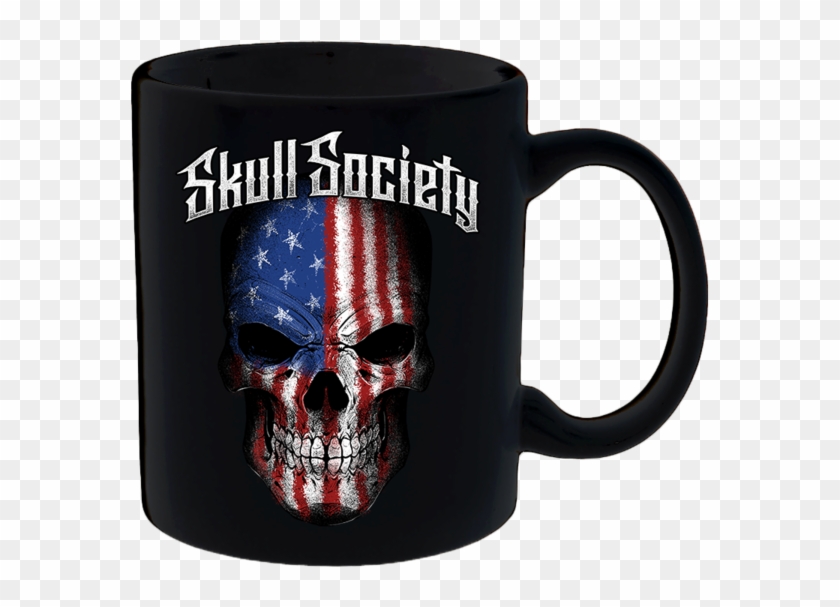 Skull Society Stars & Stripes Mug - Beer Stein Clipart #5971732
