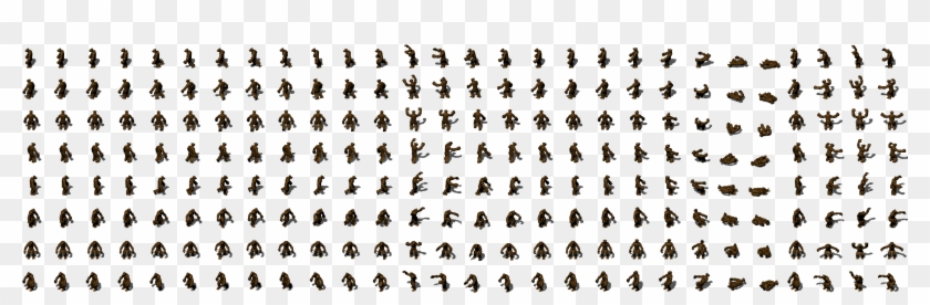 Werebear 0 - Littlewargame Zombie Sprite Clipart #5971734