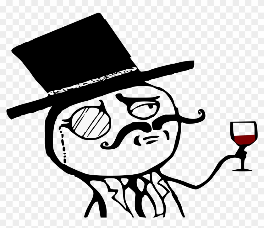 Imagenes De Trollface Image Collections Wallpaper And - Gentleman Monocle Clipart