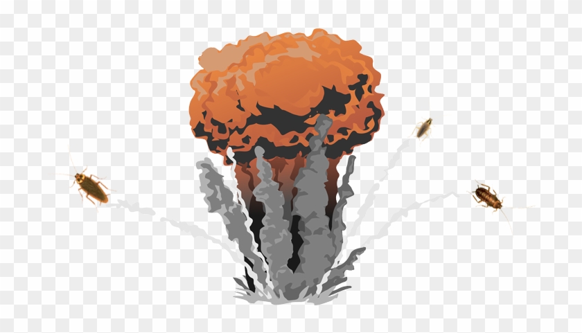 ¿podrían Sobrevivir Las Cucarachas A Una Bomba Nuclear - Atomic Bomb Gif Transparent Clipart