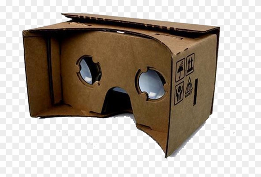 Google Cardboard Vr Headset , Png Download - Virtual Reality Paper Glasses Clipart #5973099