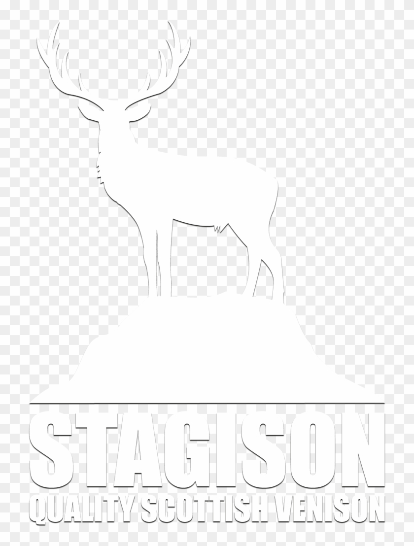 White Stagison Logo Of A Stag , Png Download - Photoshop Sasi Digital Art Clipart #5973279