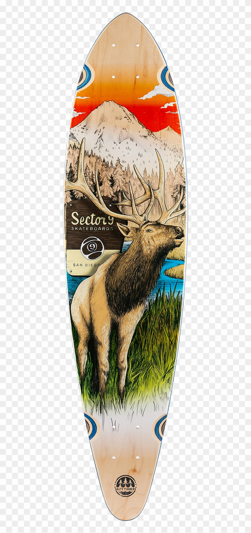 Stag Swift Deck - Spectre 9 Longboard Clipart