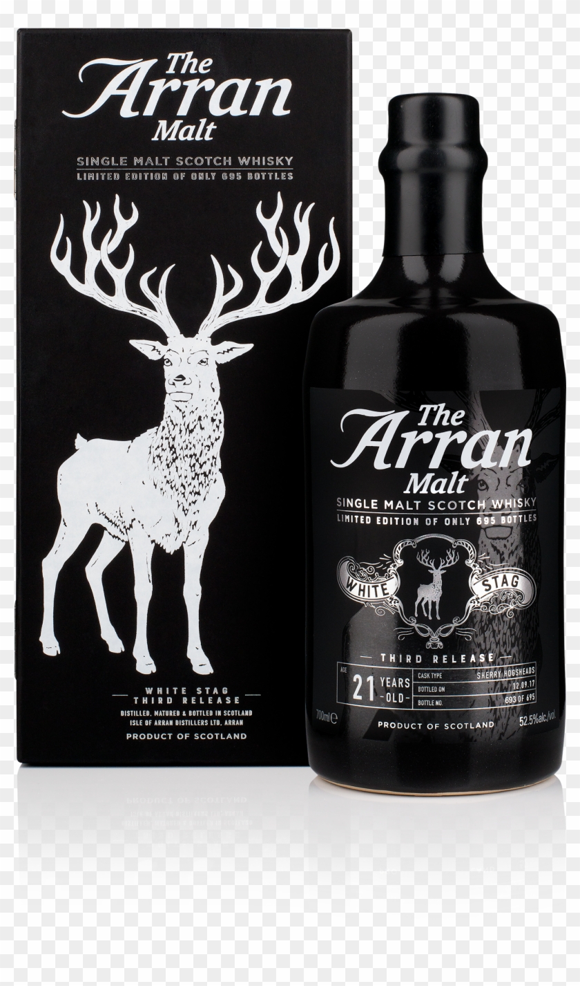 Arran White Stag Bottle And Box - Arran White Stag Fourth Release Clipart #5973943