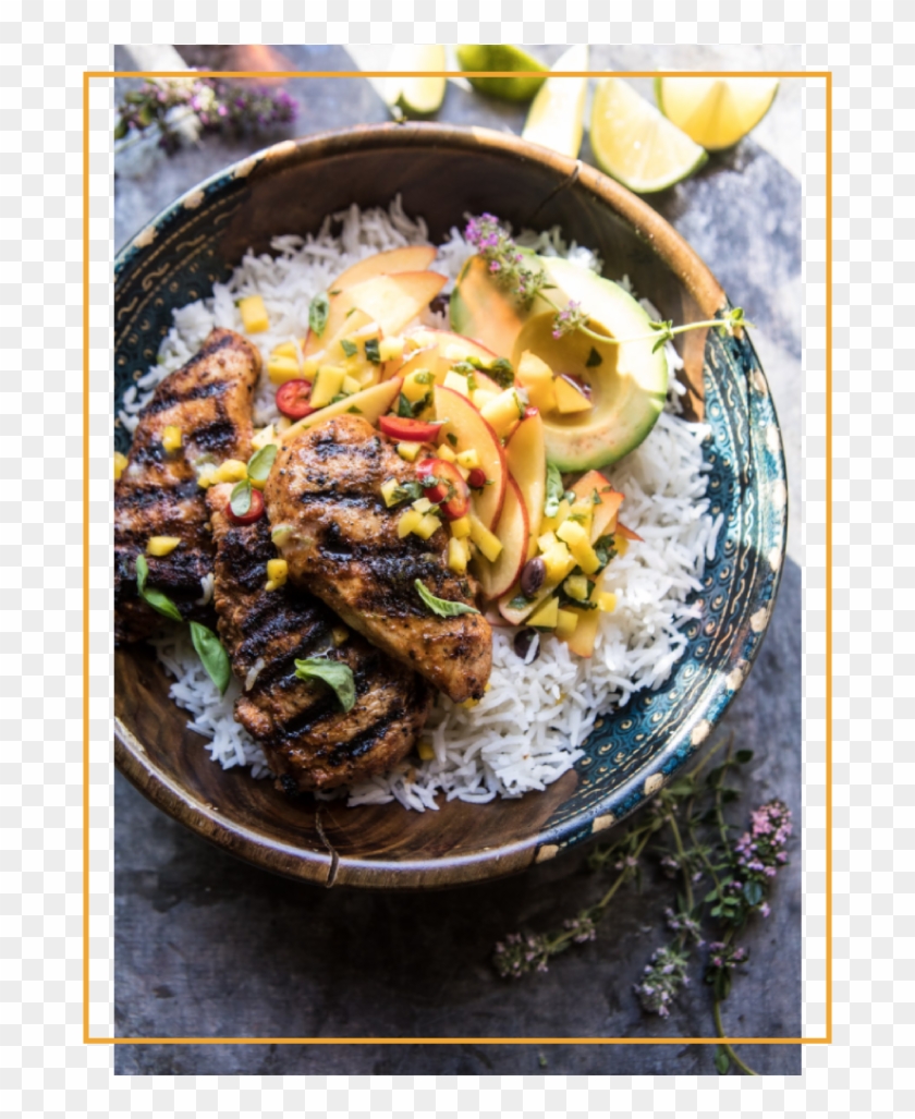 Grilled Jerk Chicken - Side Dish Clipart