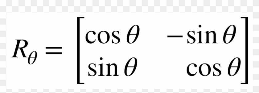 R \theta = \begin{bmatrix} \cos \theta & \sin \theta - Fotojornalismo Clipart #5974284