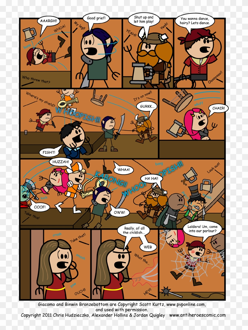 Lady Slings The Ooze - Binwin Bronzebottom Comic Clipart