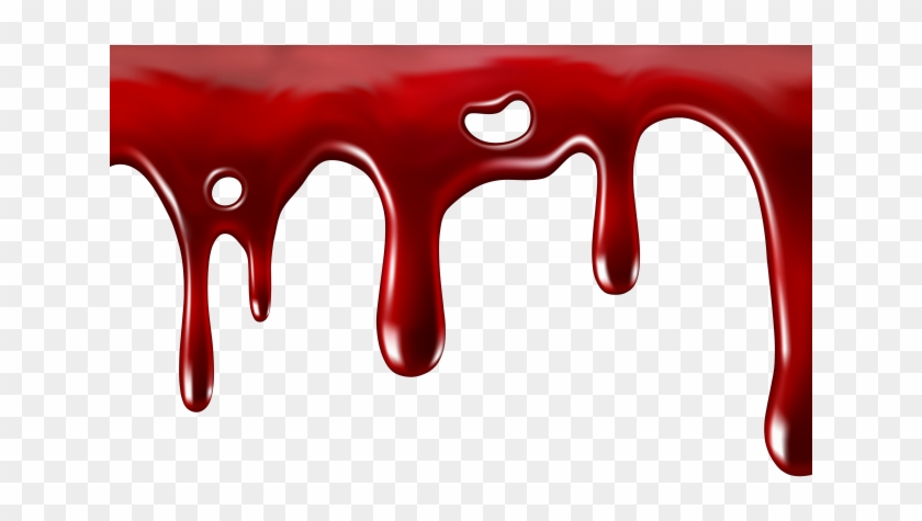 Blood Clipart Ooze - Blood Dripping Transparent Background - Png Download #5974895