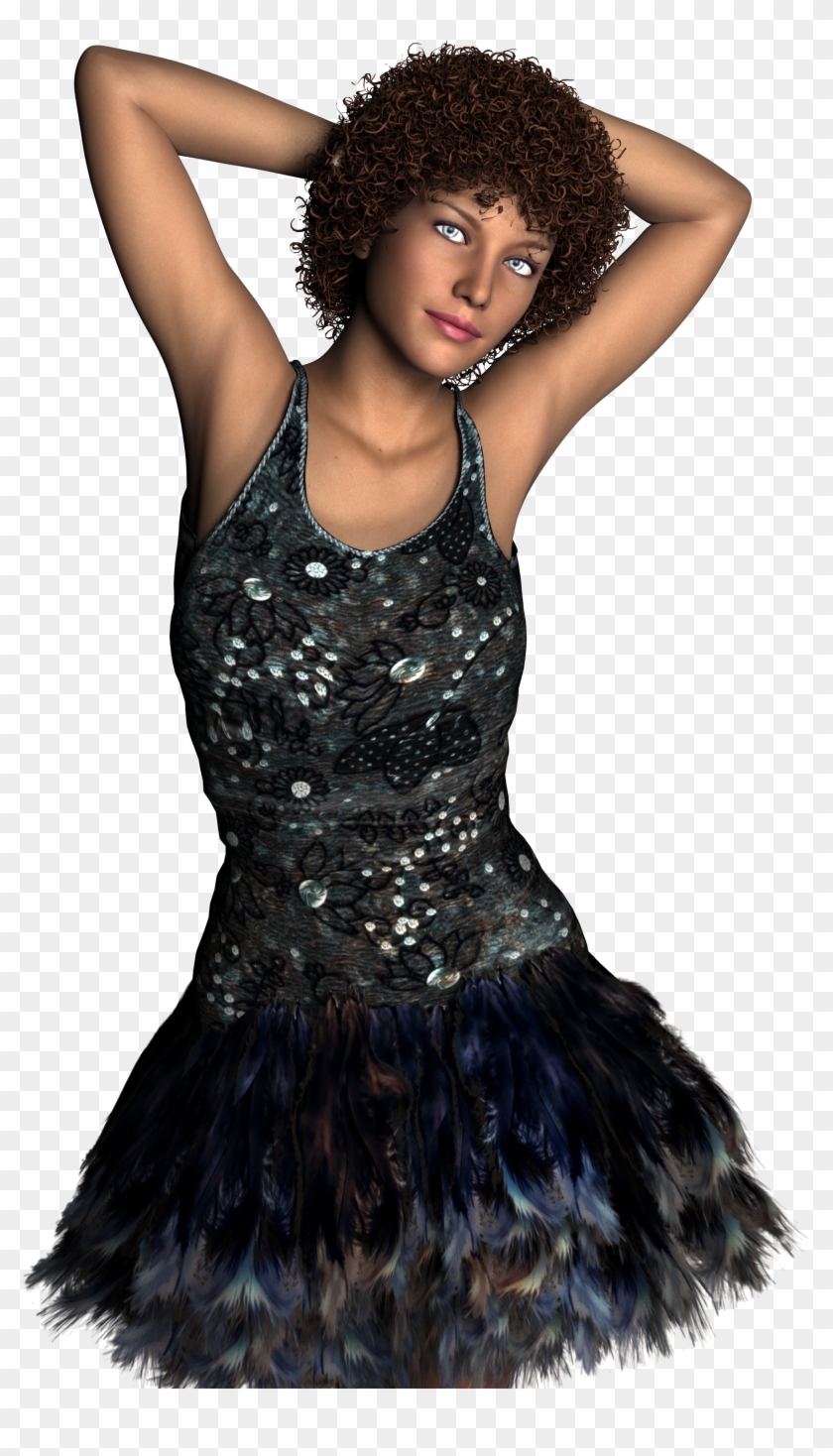 Dancer 3d Model Render Woman 961619 - 3d Model Animated Cartoon Black Girl Clipart