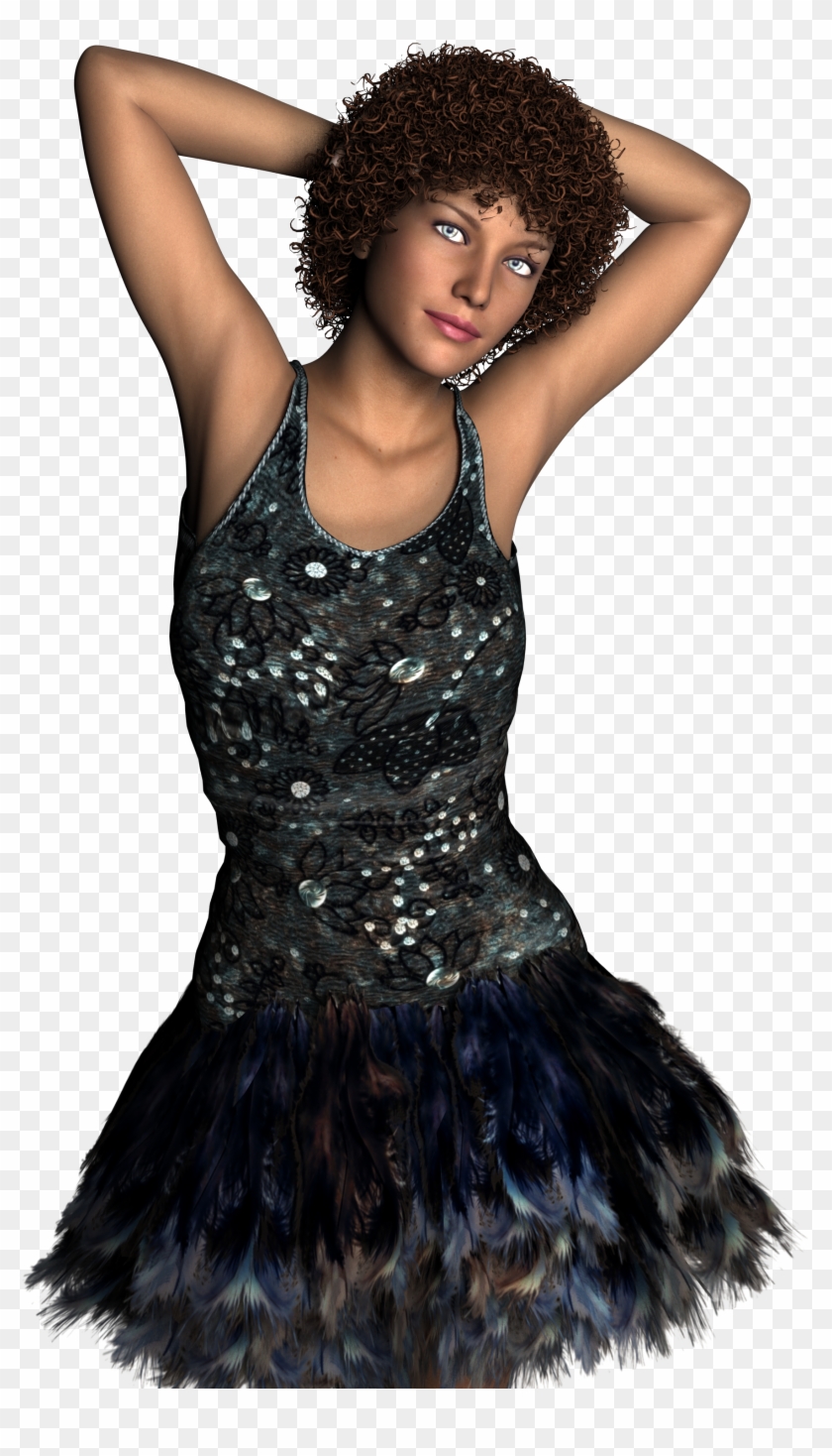 Dancer 3d Model Render Woman 961619 - 3d Model Animated Cartoon Black Girl Clipart #5976096