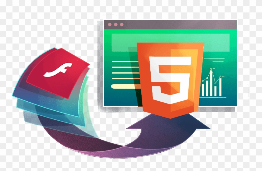 Flash To Html5 Image - Flash To Html5 Conversion Clipart