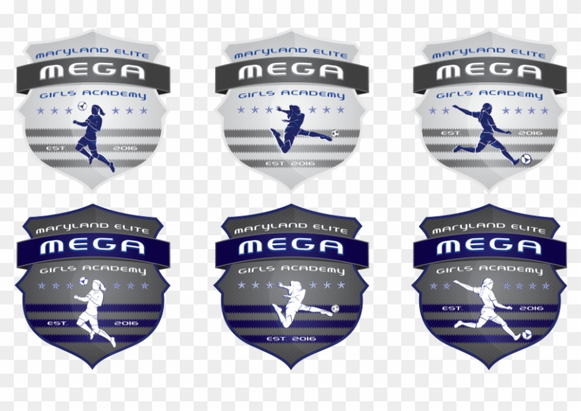 Mega Soccer Academy Logo Designs - Badge Clipart