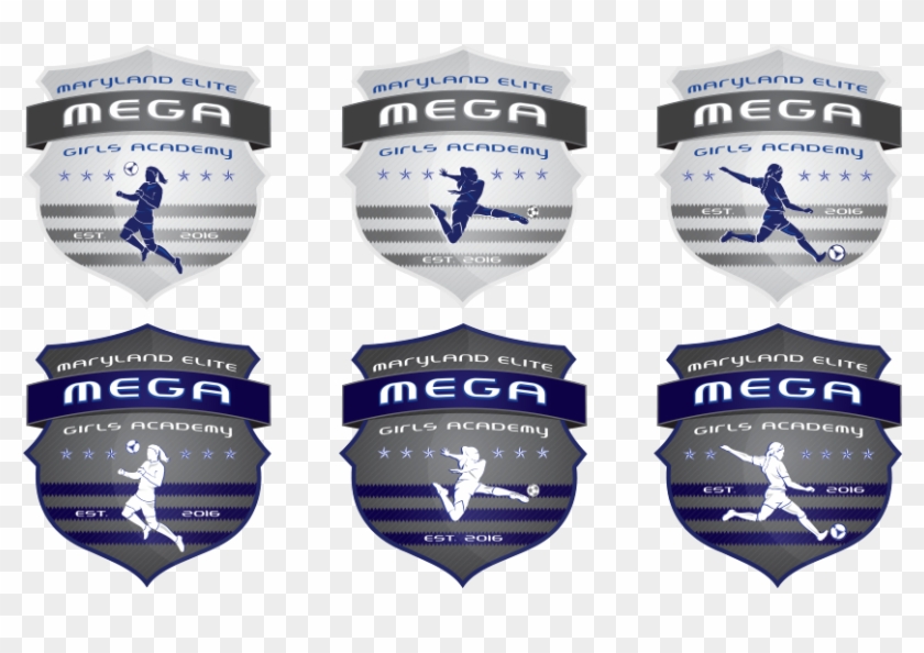 Mega Soccer Academy Logo Designs - Badge Clipart #5977351