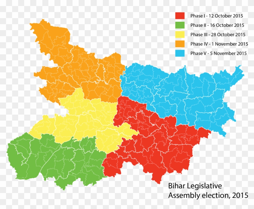 2015 Bihar State Assembly Polling Dates - All District Of Bihar Clipart