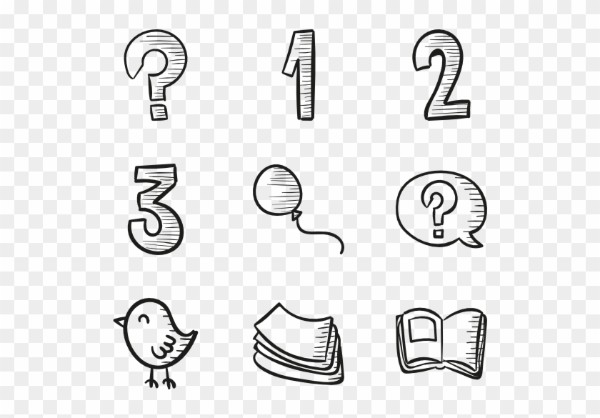 Schoolhouse - Line Art Clipart #5977831