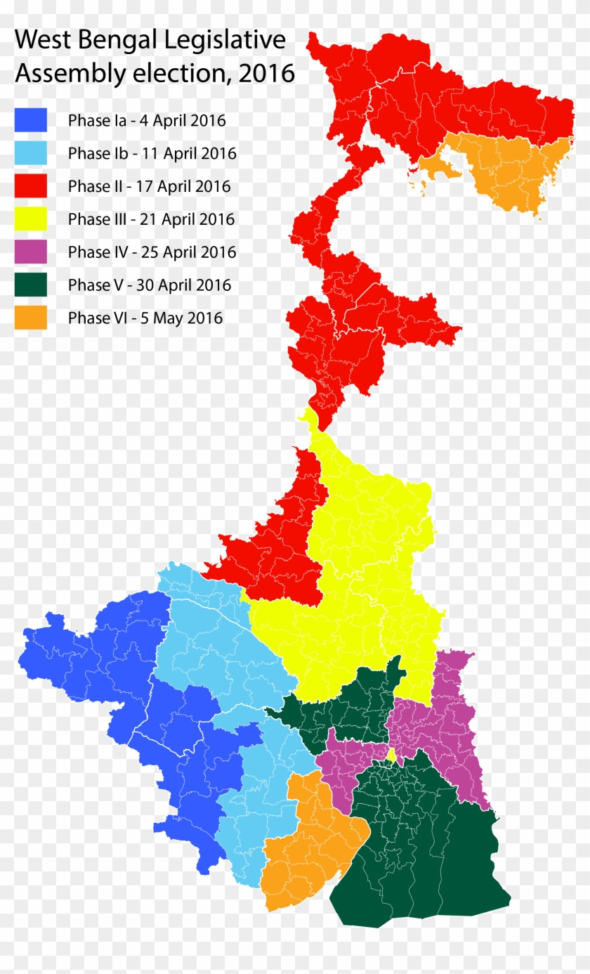 2016 West Bengal State Assembly Polling Dates - West Bengal Lok Sabha Seats Clipart #5977954