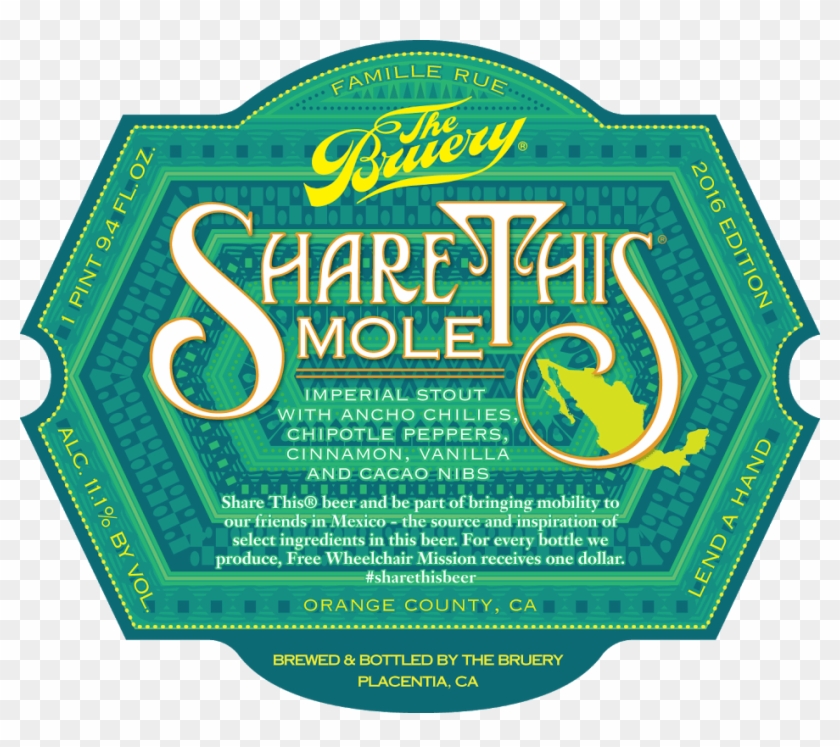 The Bruery Share This Mole - Bruery Share This Mole Clipart #5978389