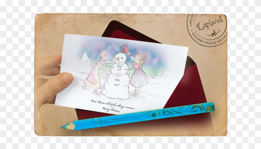 She Sorts All The Letters Children Around The World - Greeting Card Clipart #5978557