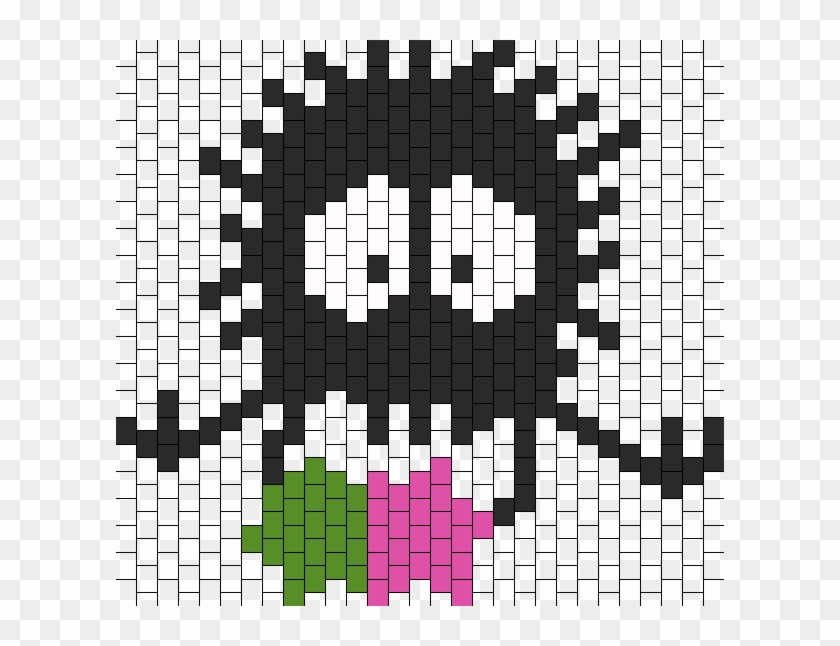 Sitting Soot Sprite From Spirited Away Bead Pattern - Perler Bead Spirited Away Clipart