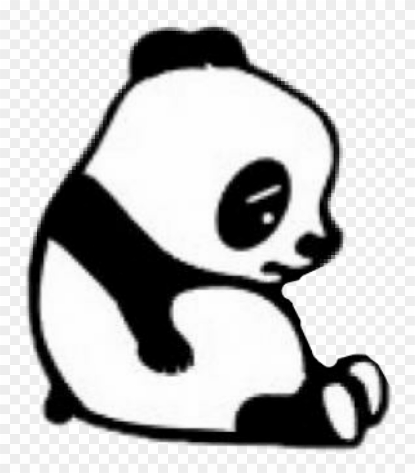 Panda Con Corazon Roto Clipart , Png Download - Sad Panda Cartoon Transparent Png