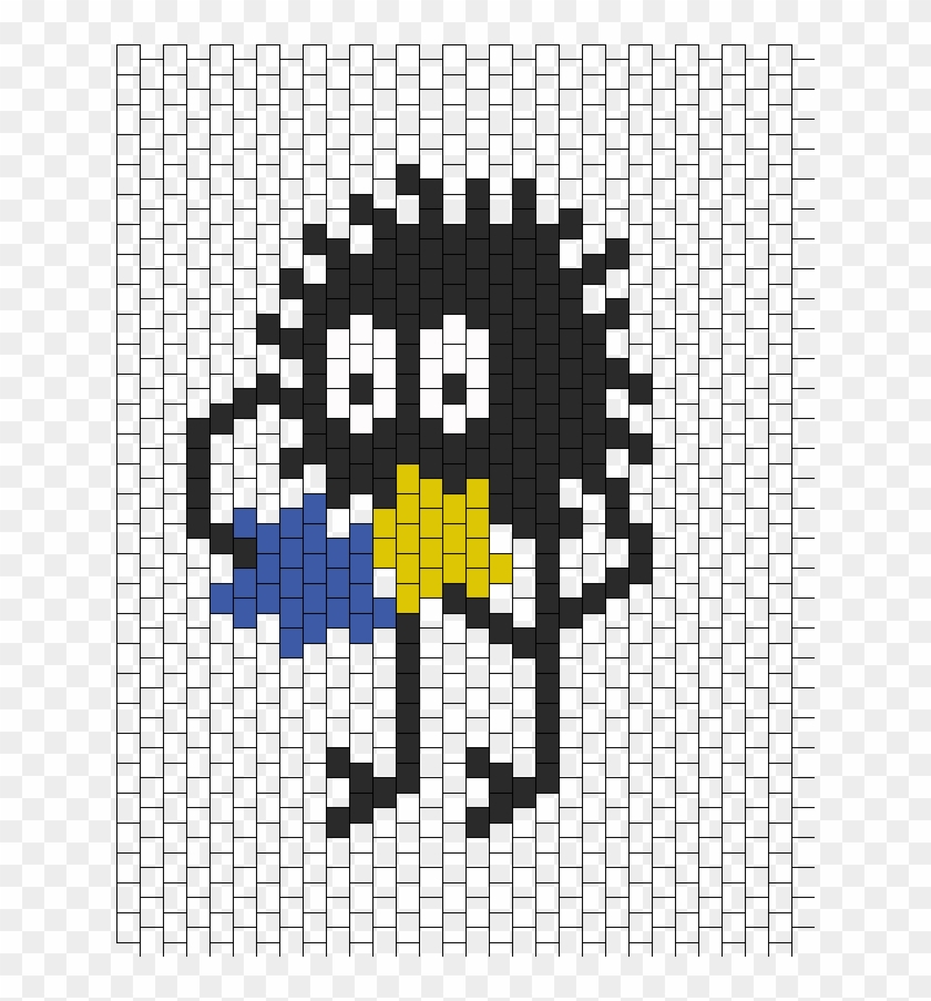 Standing Soot Sprite From Spirited Away - Gamecube Logo Pixel Art Clipart