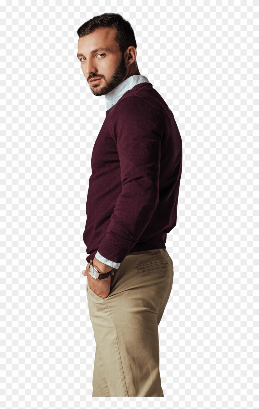 Guy Model Girl Model - Cardigan Clipart #5979578