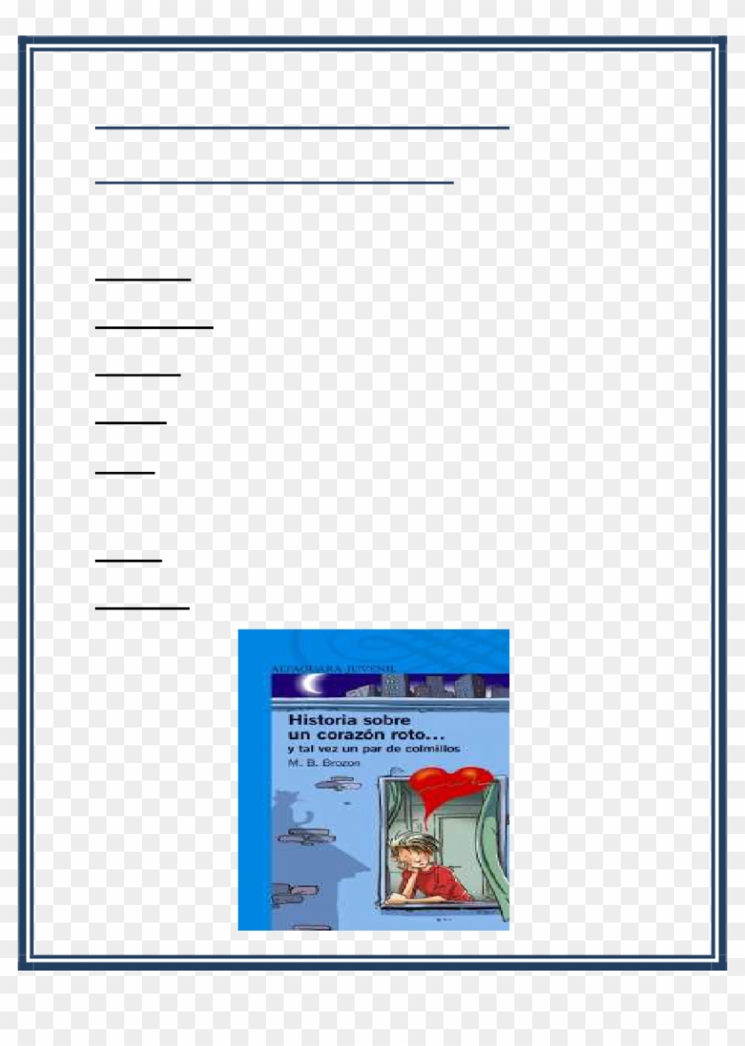 Historia Sobre Un Corazón Roto - Paper Clipart